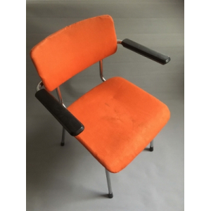 Vintage Gispen buisframestoel oranje